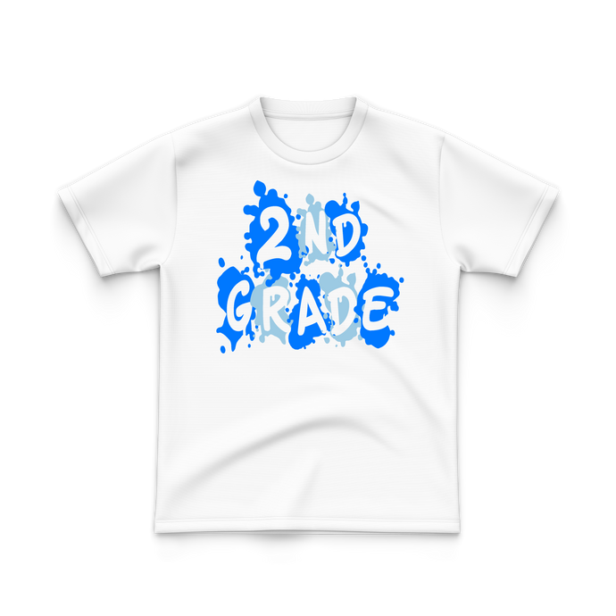 2nd Grade T-Shirt Blue Logo