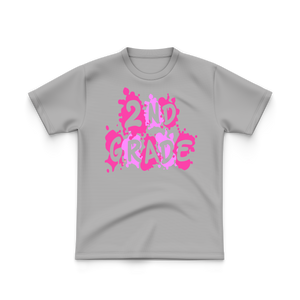 2nd Grade T-Shirt Pink Logo