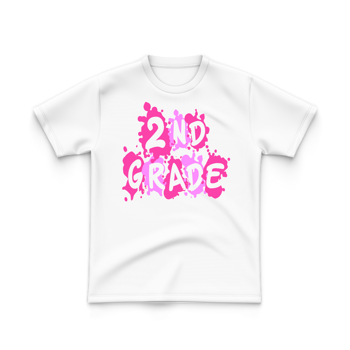 2nd Grade T-Shirt Pink Logo